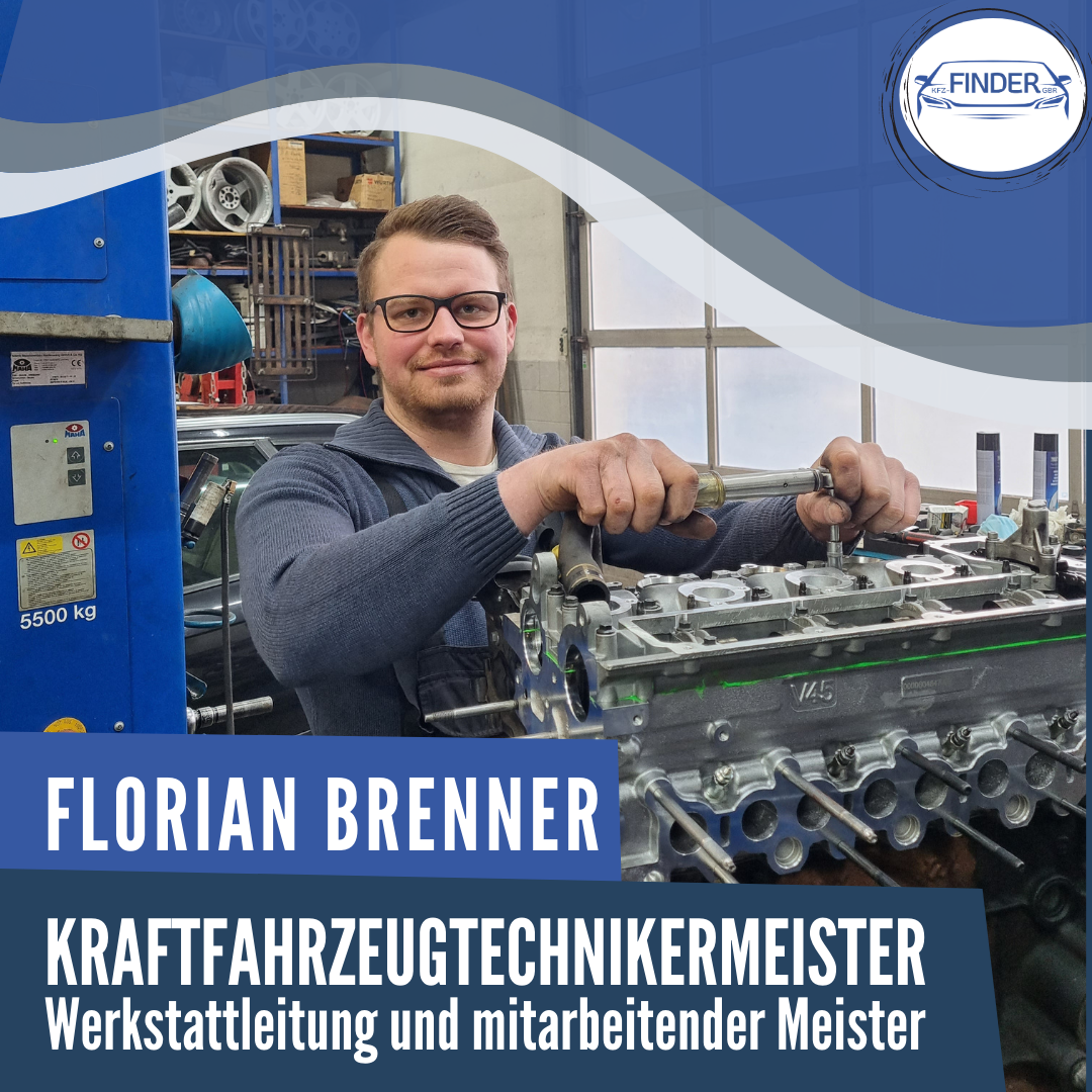 Mitarbeiter | Florian Brenner | Kraftfahrzeugtechnikermeister | KFZ-Finder