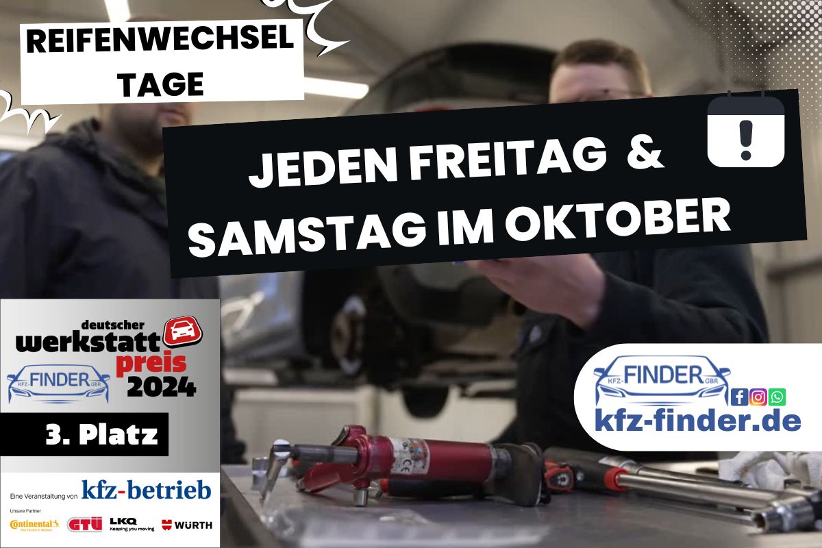 Reifenwechseltage Winter 2025 bei KFZ-Finder in Krekel